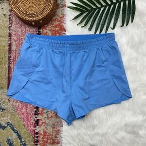 Girlfriend Collective Running Shorts XL Blue Athletic Sporty Activewear